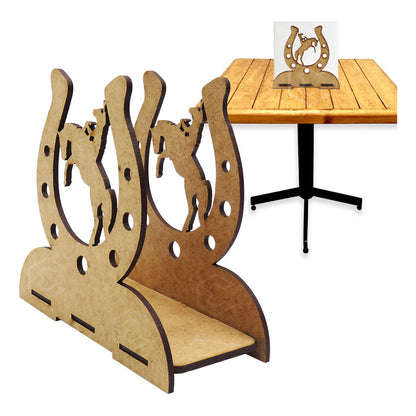 Kit 60 Servilletero Vaquero Sombrero Recuerdos 12cm Mdf 3mm
