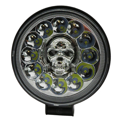 Par De Faros Calavera 26 Leds 4 Funciones Blanco-rgb 12-24v