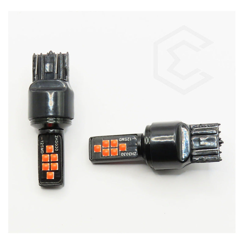 2 Focos 12 Led Canbus Cuarto Stop 12-24v 1156 57 3157  7507