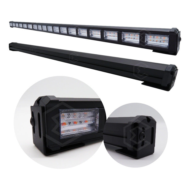 Barra 324 Led 19 Funciones 18 Módulos Bicolor Estrobo 12-24v
