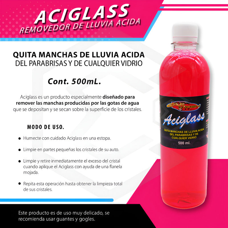 Limpiador Quita Manchas Lluvia Ácida Cristales Vidrios 500ml