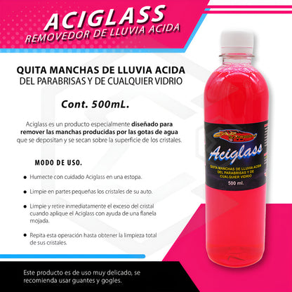 Limpiador Quita Manchas Lluvia Ácida Cristales Vidrios 500ml