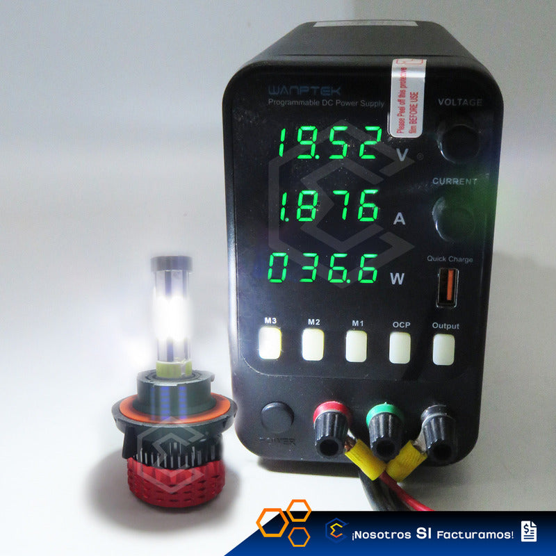 2 Focos Led 9004 Ventilador Alta Y Baja Aro 15,000lm 12-24v 9004
