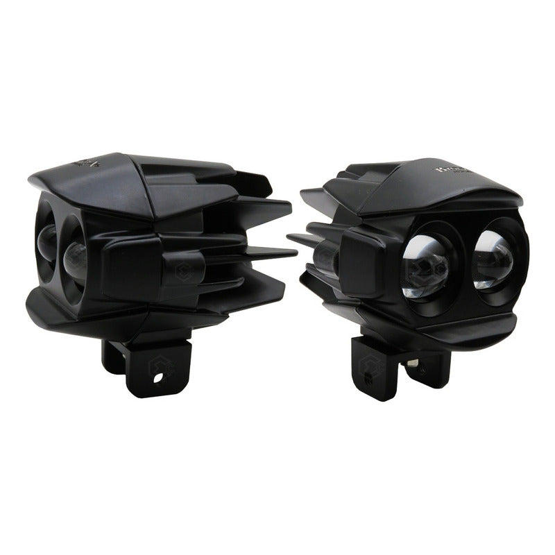 Faros Ovalado Bicolor 3 Funciones 12 Led 5500lm 25w 12-24v