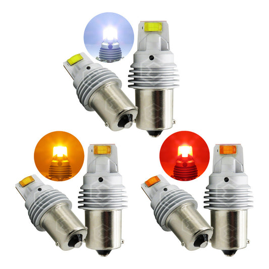 Par De Focos 1156 12 Leds Csp Canbus Fijo 10-60v 11w 1100lm