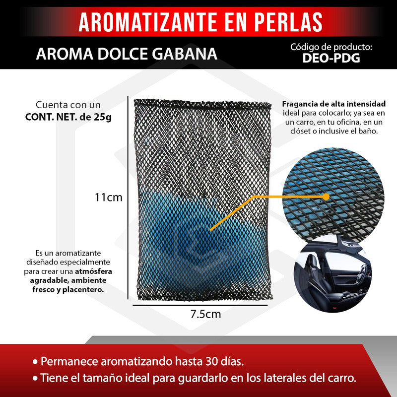 Aromatizante Para Auto Desodorante Perlas Casa Oficina 25grs