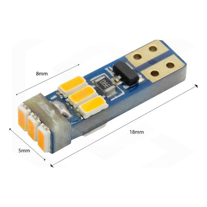Kit 10 Focos De Pellizco T5 9 Hiper Leds Cluster 2721 1w 12v