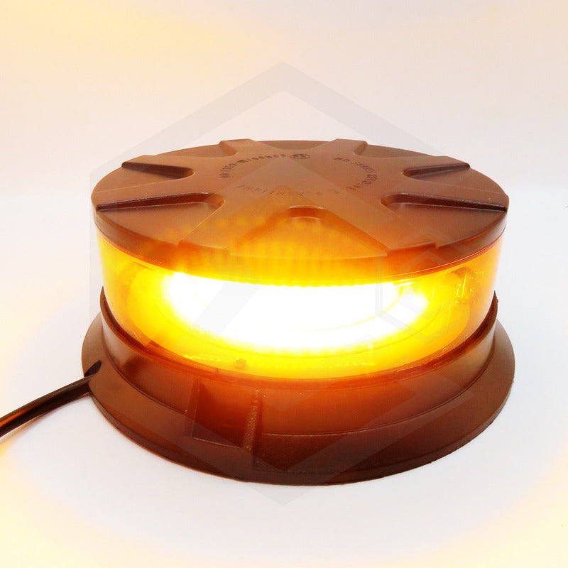 Torreta 48 Leds Ambar 12-24v 72w Ip65 Con Iman 20 Funciones