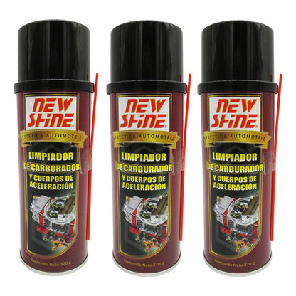 3 Limpiador De Carburador Carbuclean Cuerpo De Aceleracion