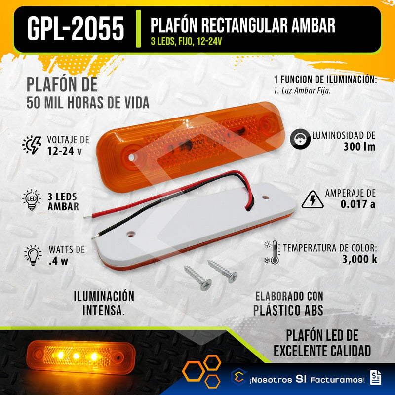 Plafón Cuarto Direccional Lateral Led Alta Intensidad 12-24v