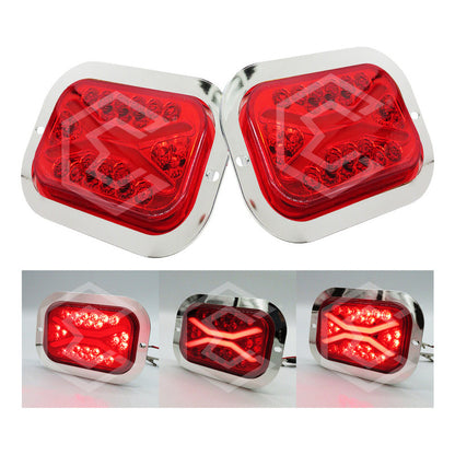 1 Plafon 24 Leds Rectangular Aro De Gel 4 Funciones 12-24v
