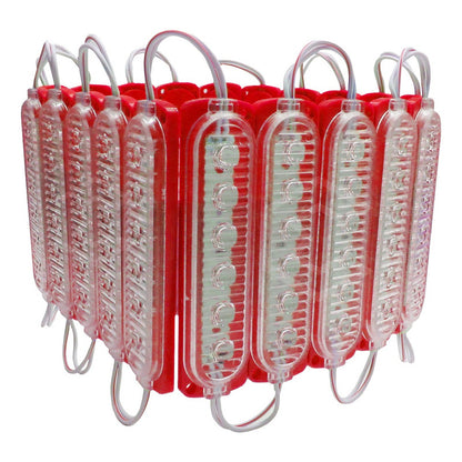20 Módulos 6 Led Acrilico Alta Intensidad Color A Elegir 12v