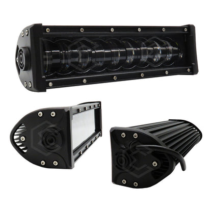 Barra 20 Leds Luz Blanca Fija Con 10 Lupas 11.4'' PuLG 32.8w