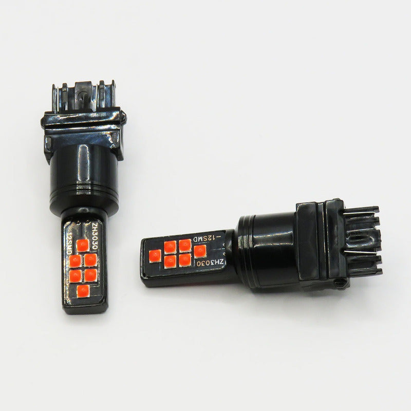 2 Focos 12 Led Canbus Cuarto Stop 12-24v 1156 57 3157  7507