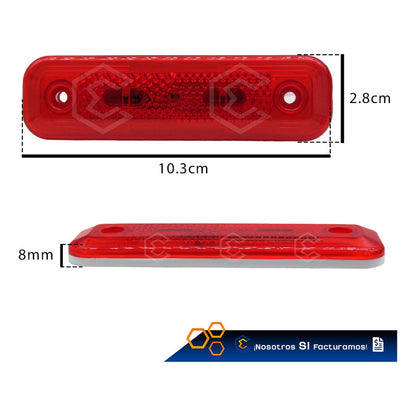 10 Plafón Cuarto Direccional Lateral Led Alta Intensidad 24v