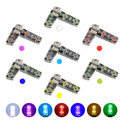 Kit De 10 Focos De Pellizco T10 18 Led Cob Gel Alta Potencia