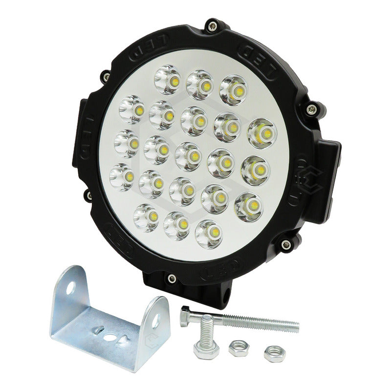 3 Par Faros Bicolor Explorador Redondos 21 Leds Fijo 7'' 24v