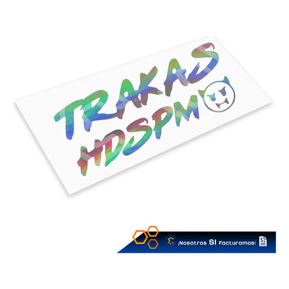 Calcomanía Trakas Hdspm Sticker Vinil Auto Moto 20cm X 9cm