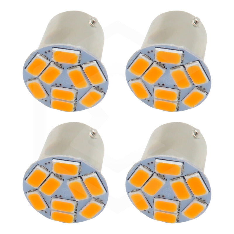 4 Focos 9 Led 1157 1034 1156 1141 Direccional Reversa Stop