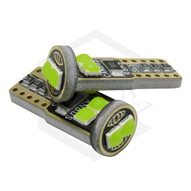 Kit 10 Focos Pellizco 6 Led Burbuja Canbus Super Potente 12v