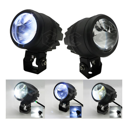 Par Faros 13 Leds Blanco Proyector Lupa Redondo 50.6w 12-24v Transparente