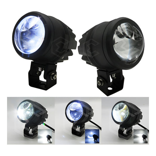 Par Faros 13 Leds Blanco Proyector Lupa Redondo 50.6w 12-24v Transparente