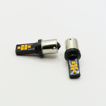 2 Focos 12 Led Canbus Cuarto Stop 12-24v 1156 57 3157  7507