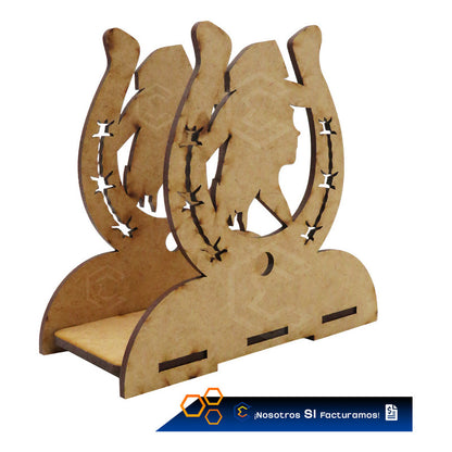 Kit 15 Servilletero Vaquero Sombrero Recuerdos 12cm Mdf 3mm