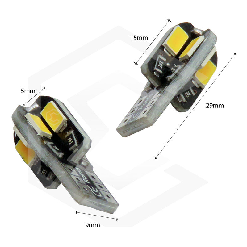 Par Focos De Pellizco 8 Led Canbus Alta Intensidad 12v