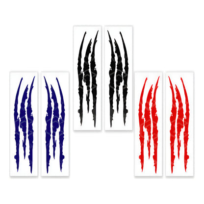 10 Calcomanía Arañazo Garra Sticker Vinil Auto Moto 2 Piezas