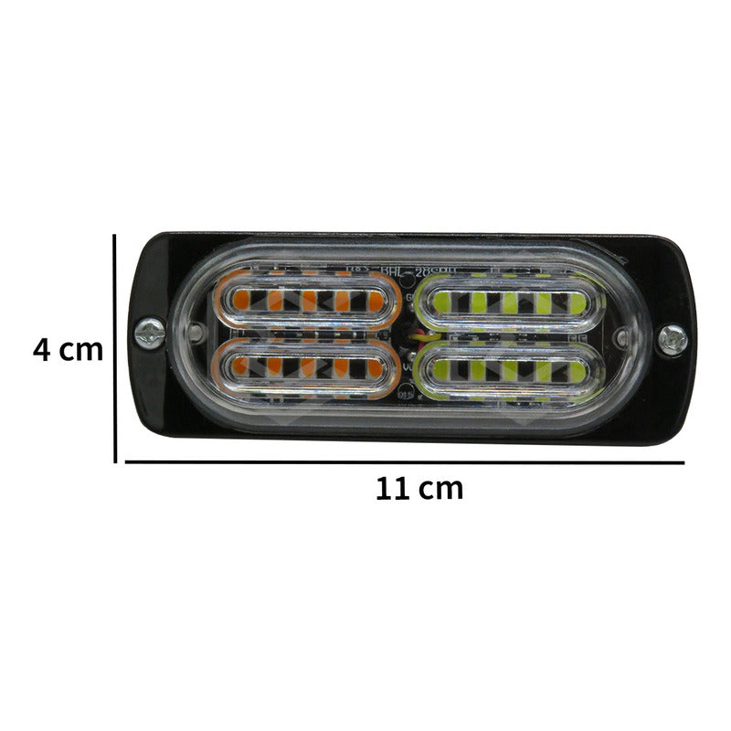 Faro Universal 20 Hiperled 3528 Estrobo 15 Funciones 12-24v
