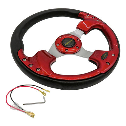 Volante Deportivo Universal De Metal Con 8 Pernos 320mm
