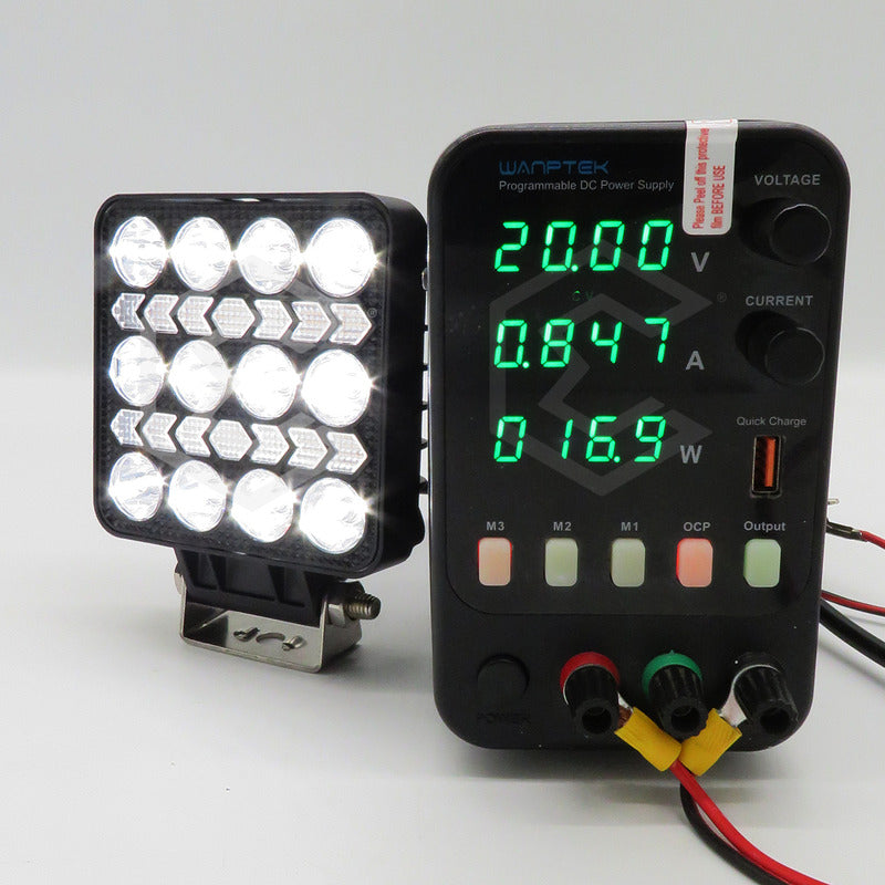 Par Faros 16 Leds 10 Lupas Bicolor 3 Funciones Flecha 12-24v