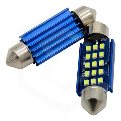 Par De Focos Luz Interior 18 Leds Canbus 31mm 36mm 39mm 41mm