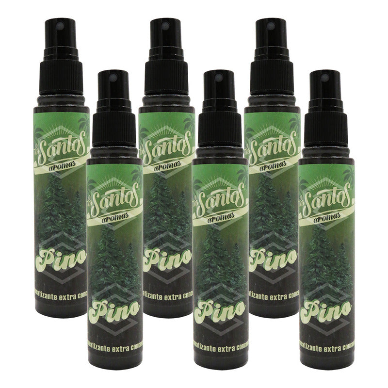 6 Aromatizante Botella Spray Liquido 60ml Auto Casa Ambiente