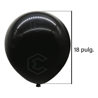 Bolsa 25 Globos Negro Brillosos #18 Fiestas Y Bodas Latex Negro Brilloso