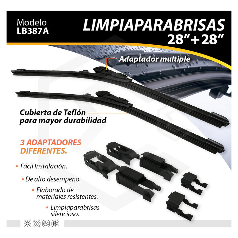 Pluma Limpiaparabrisa Tipo Banana Auto Camión Varias Medidas