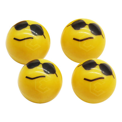 Kit 4 Tapones Cubre Pivote Válvula Emoji Caritas Auto Moto