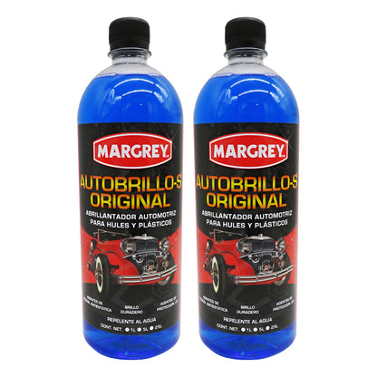 2 Autobrillo S 1l Restaurador De Plásticos Brillo Margrey Azul