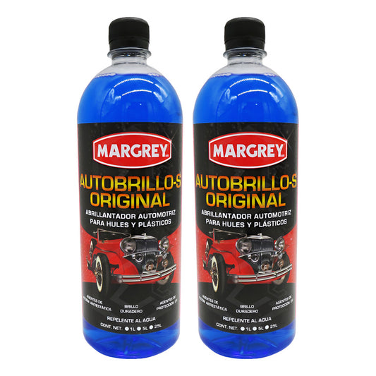 2 Autobrillo S 1l Restaurador De Plásticos Brillo Margrey Azul