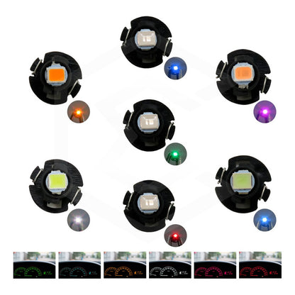 Kit 10 Focos Led T3 T4.2 T4.7 Clúster Para Tablero Fija 12v
