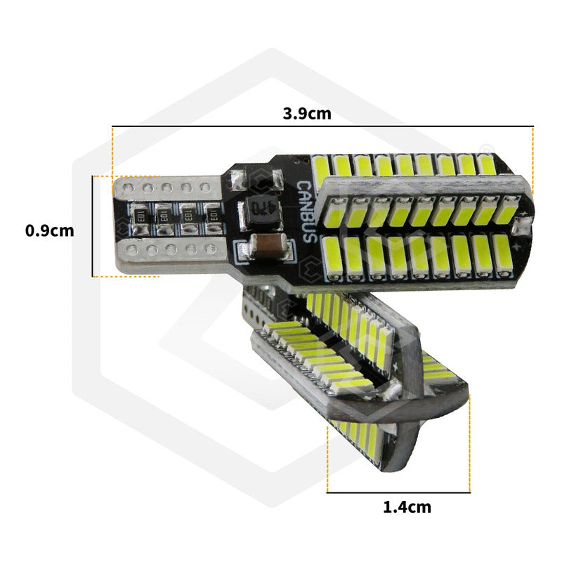 4 Focos Led T15 W16w 912 921 Pellizco Reversa Canbus 12/24v