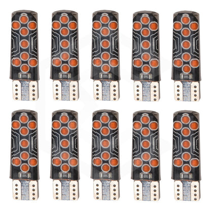 Kit De 10 Focos De Pellizco T10 18 Led Cob Gel Alta Potencia