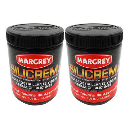 2 Abrillantador Para Llantas Y Plásticos Silicrem W Margrey Blanco