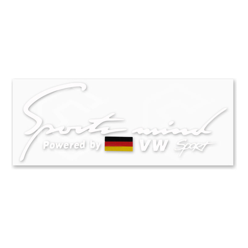 Calcomanía Sport Mind Vw Sticker Vinil Auto Moto 25cm X 10cm