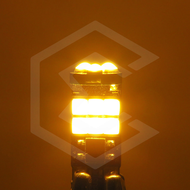 Kit De 10 Focos Pellizco T10 15 Leds Burbuja Doble Polaridad