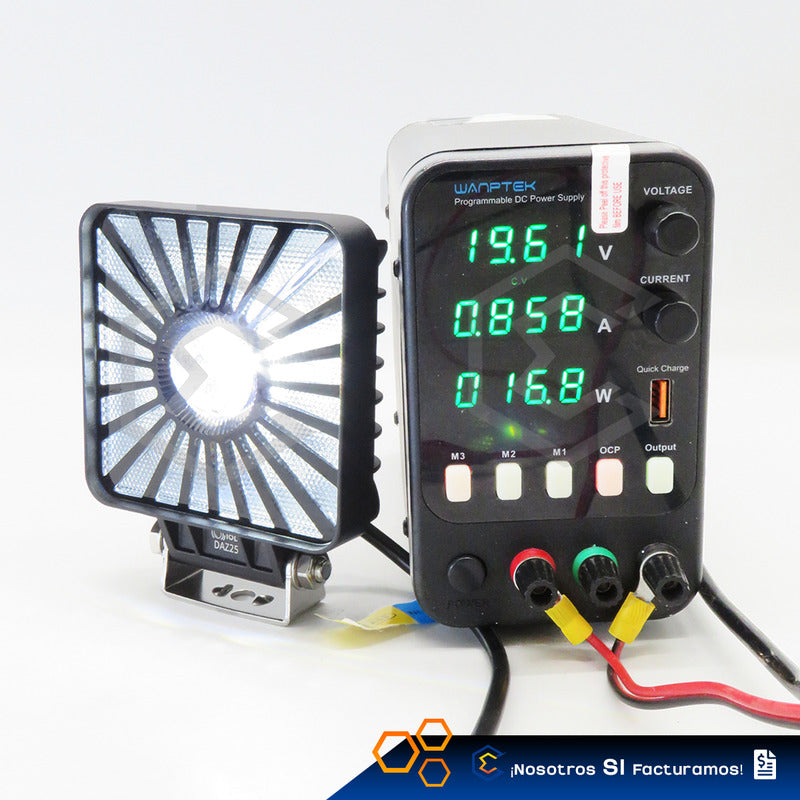 Par De Faros 198 Leds Cuadrado Multicolor Fijo Estrobo 9-60v