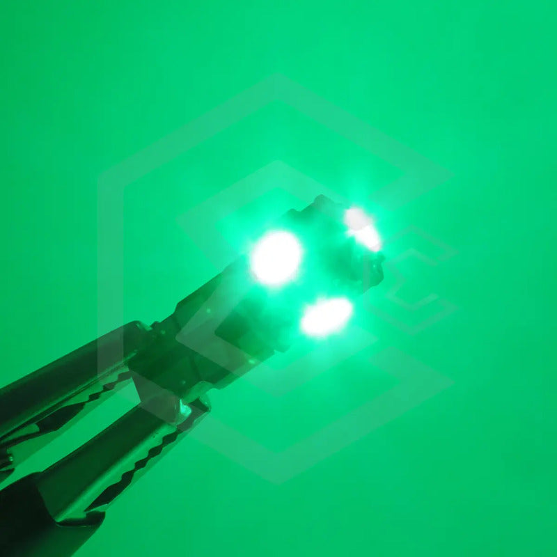 Kit De 10 Focos De Pellizco T10 5  Leds 5050 Alta Potencia