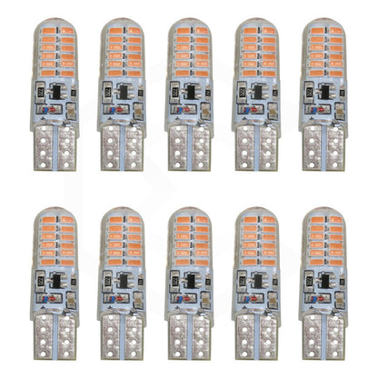Kit De 10 Focos De Pellizco 24 Leds Canbus Fijo+estrobo 12v