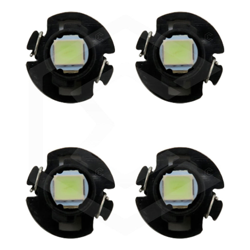 Kit 4 Focos Led T4.2 10 Mm Clúster Para Tablero Fija 12v